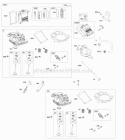 Cylinder Heads Rocker Covers Diagram and Parts List for 613477-1202-E1  Briggs and Stratton Engine